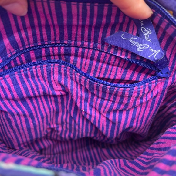 EUC-Vera Bradley Impressionista Double Front Zipper Crossbody Bag - Picture 7 of 11